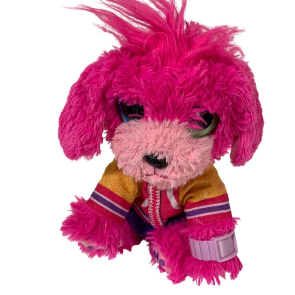 Pink Plush Surprise Puppy Dog with Outfit 8 in tall Seated Live pets Scuff a luv